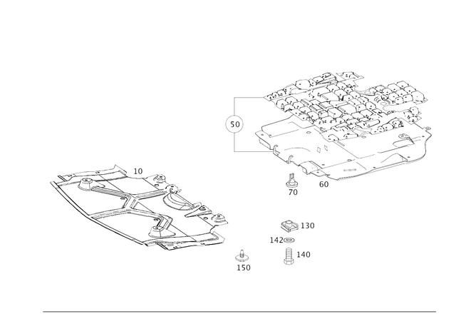 2515240730 - Chassis Sheet Metal/Air Intake: Trim for Mercedes-Benz: GL320, ML320, R320, R350, R500 Image image