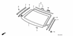 90116SE0000 - Body/Air Conditioning: SCREW, TAPPING (4X12) for Honda Image