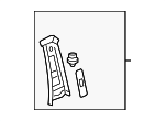 858263E010FC - Body: Upper Center Pillar Trim for Kia Image