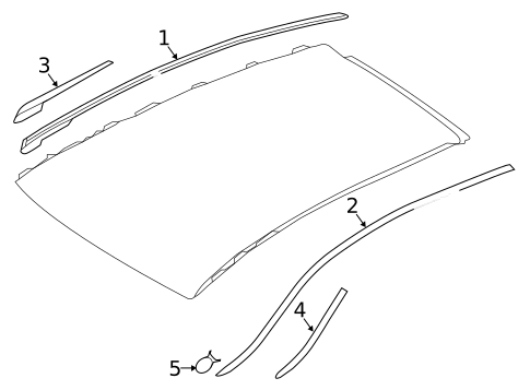 Exterior Trim - Roof for 2019 INFINITI QX30 #0