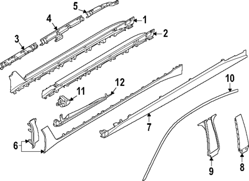 Exterior Trim - Pillars for 2024 BMW i4 #0