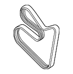 11287833264 - Cooling System: Alternator Belt for BMW Image