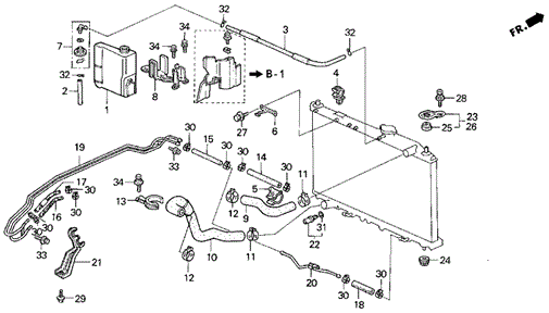 Radiator Hose for 1994 Acura Vigor #0