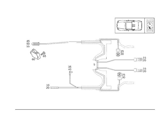 135453228 - Electrical System: Receptacle Housing for Mercedes-Benz Image image