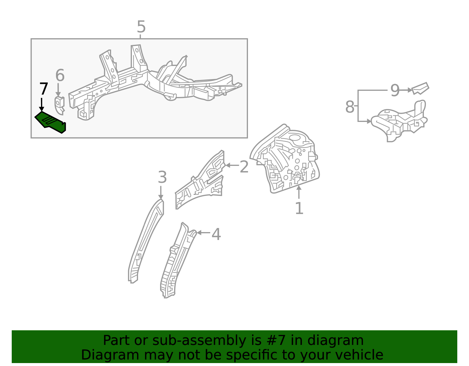 60823-TZ5-305ZZ - Rail Assembly Bracket | All Discount Parts Store