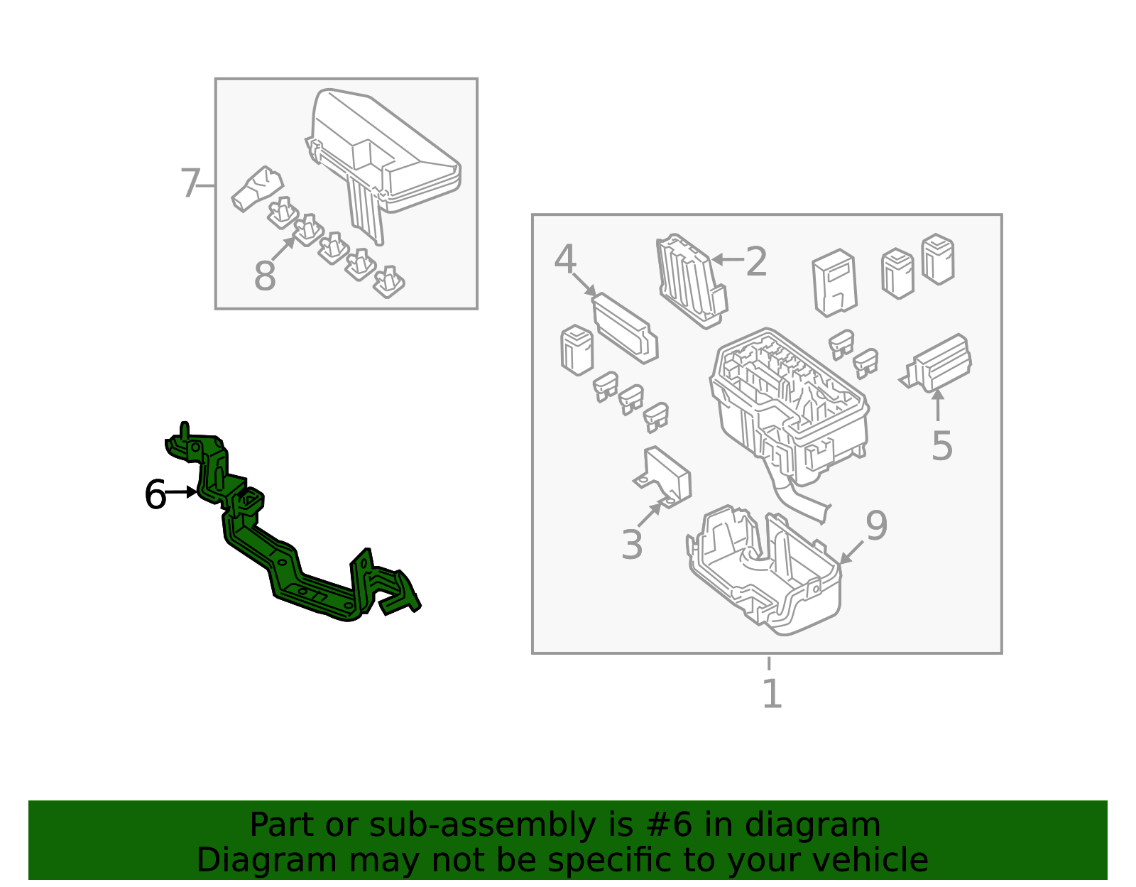 A00 Icon Fuse Box Bracket 38251-TA0-A00 | Parts Precision Honda