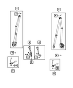 68574173AB - : Seat Belt Anchor for Dodge: Charger Daytona Image