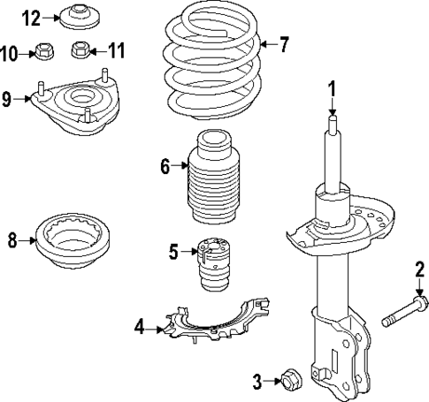 Struts & Components for 2025 Kia Niro EV #0
