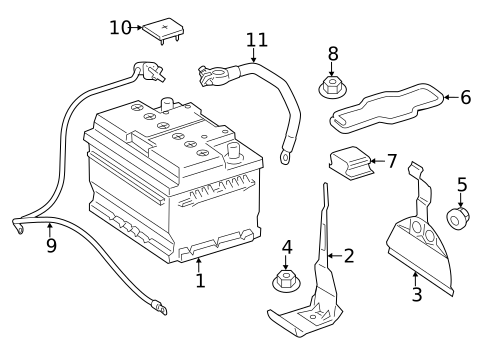 Battery & Related Components for 2019 Mercedes-Benz SLC43 AMG #0