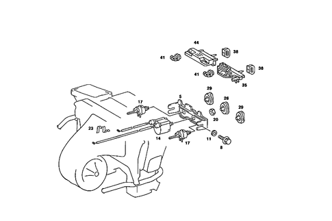 Heating/Air-Conditioner Operating Unit for 1988 Mercedes-Benz 190E #0