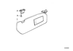 51168237114 - : Right Illuminated Sun Visor for BMW Image