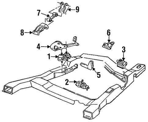 Engine & Trans Mounting for 1986 Oldsmobile Cutlass Ciera #0
