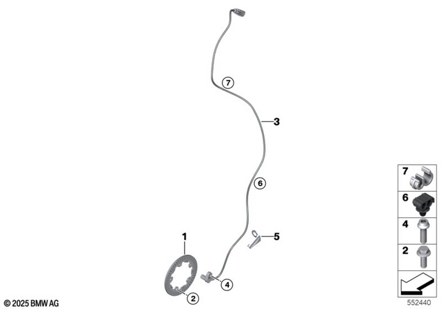 34528522740 - Brakes: Hex Bolt - M5X12 for BMW-Motorrad Image