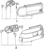 MB831411 - Electrical: Tail Lamp Assembly for Mitsubishi Image