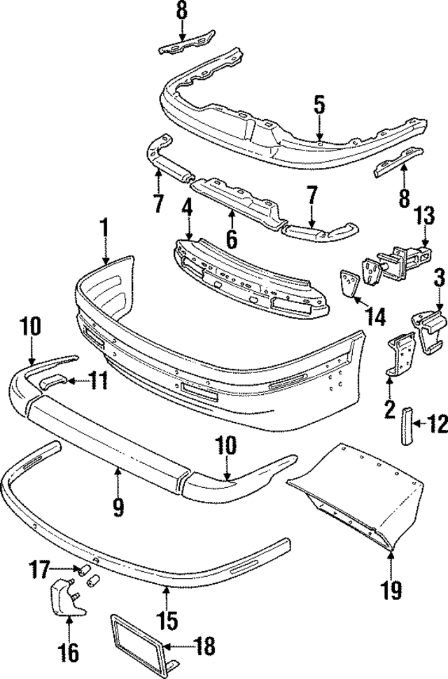 4464553 - Body: Bumper Cover for Mopar Image