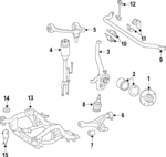 1643206113 - Suspension: Shock Absorber for Mercedes-Benz Image