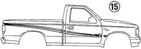 Stripe Tape for 1995 Ford Ranger #0
