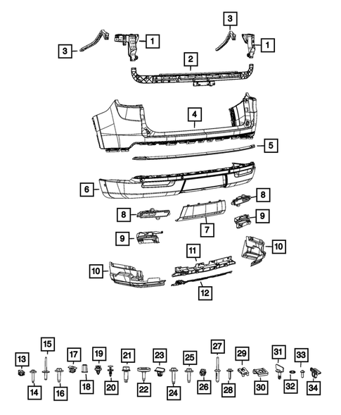 Rear Bumper and Fascia for 2023 Jeep Grand Wagoneer #0