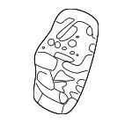 2017-2021 Honda Civic - Cover Tether Anchor R *NH167L* (Graphite Black)