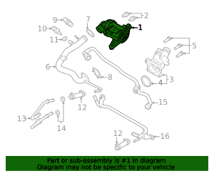 2015-2026 Volvo Engine Auxiliary Water Pump 32382249 | Genuine Volvo ...