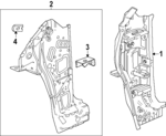26499372 - : Hinge Pillar Reinforced for GMC: Terrain Image