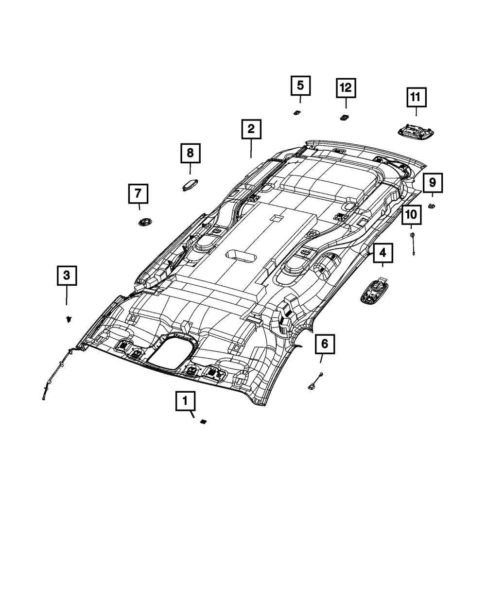 Clip, Quarter Trim - Mopar (68053876AA)