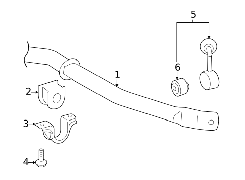 Stabilizer Bar & Components for 2019 Lexus LX570 #1