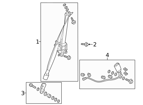 Seat Belt for 2013 Honda CR-Z #0