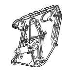 8643042 - : 1998-2004 Volvo C70 - Window Regulator for Volvo: C70 Image