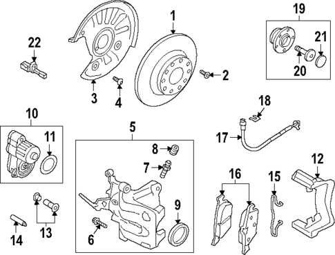 Parking Brake for 2021 Volkswagen Jetta #0