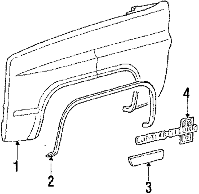 15614467 - Body: Fender for GM Image