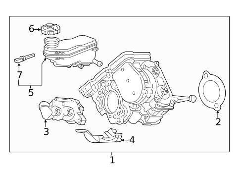 Master Cylinder - Components On Dash Panel for 2018 Chevrolet Volt #0