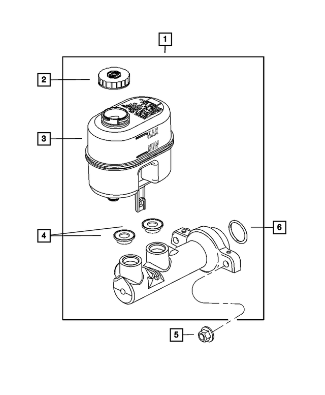 5179926AB - Service Brakes: Brake Master Cylinder for Mopar Image image