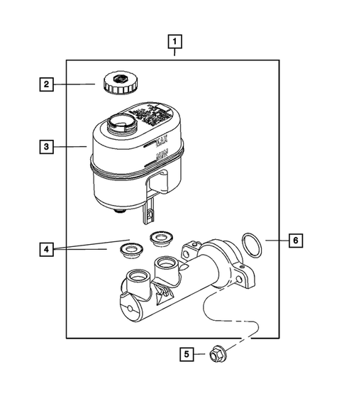 Brake Master Cylinder for 2007 Dodge Durango #0