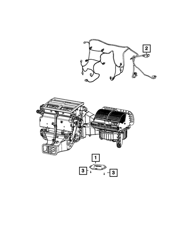 68579047AA - : A/c And Heater Wiring for Mopar Image