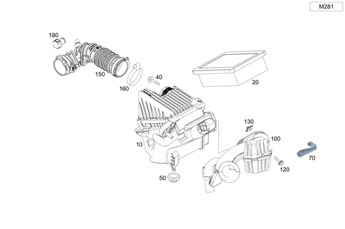 Air Intake and Air Cleaner for 2009 Smart Fortwo #0