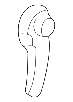 1J1823533CQ70 - Body: Hood Release Handle for Volkswagen: Golf, Jetta Image