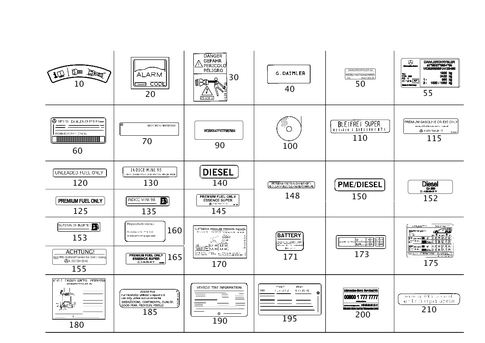 Type Plate, Guide Signs for 2003 Mercedes-Benz C32 AMG #0