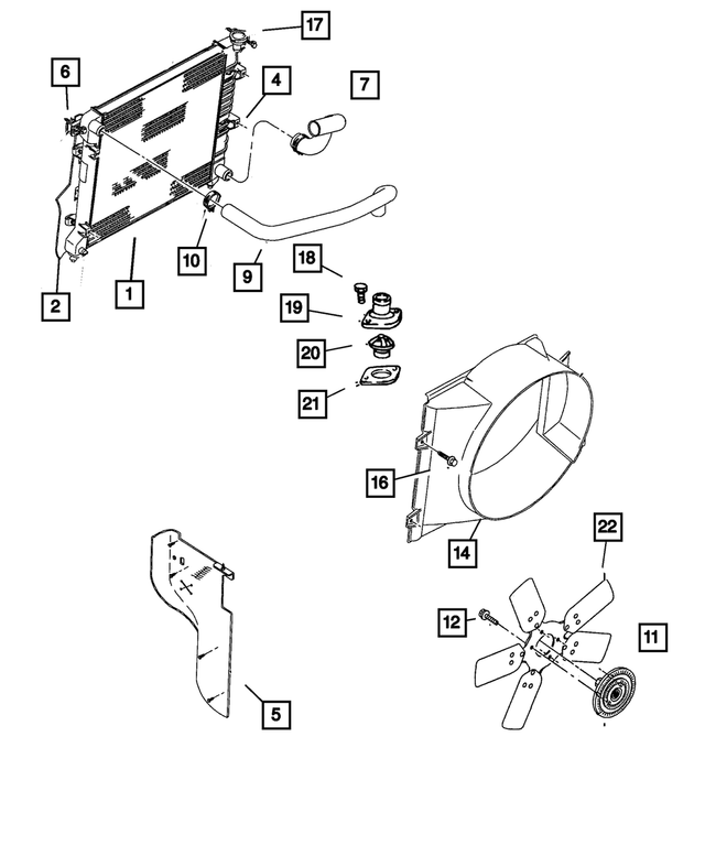 52028913AB - Cooling: Rad Grille Supt To A/c Seal for Mopar Image image