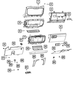 6YK18HL1AA - : Glove Box Door Handle for Mopar Image