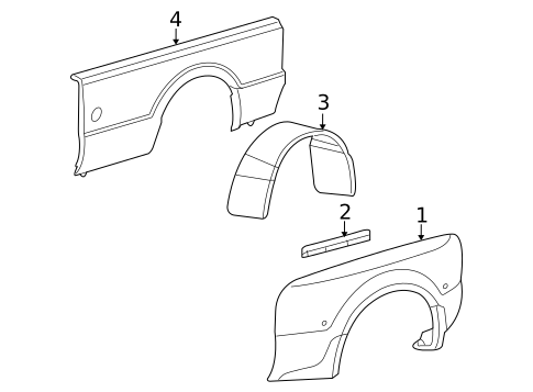 Fender for 2009 Ford F-250 Super Duty #0