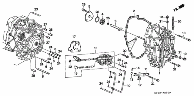 CVT Right Side Cover for 1997 Honda Civic #0