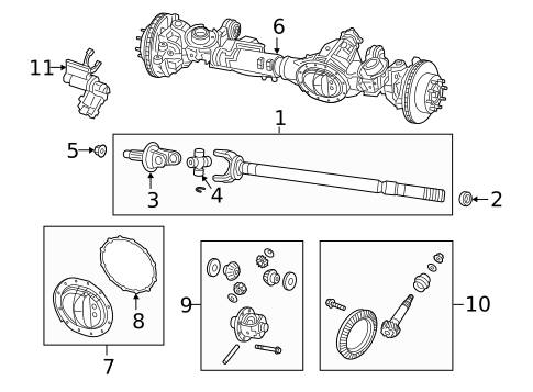 Front Axle & Carrier for 2025 Ram 2500 #2