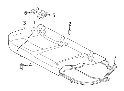 Rear Seat Components for 2020 Volkswagen Arteon #3
