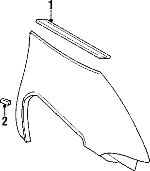 Exterior Trim - Fender for 1996 Chevrolet Lumina APV #0