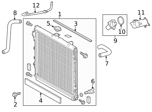 Radiator & Components for 2018 Toyota Tundra #0