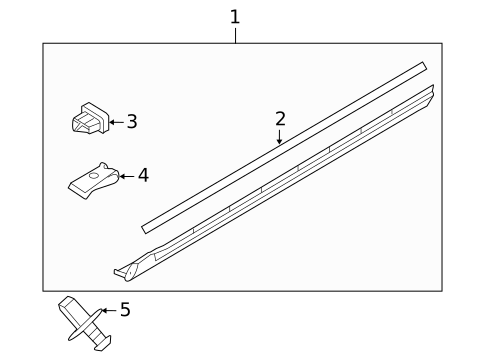 Exterior Trim - Pillars for 2007 Volvo V50 #0