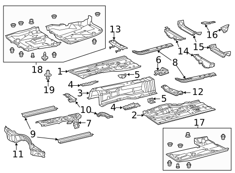Floor & Rails for 2018 Lexus GS F #0