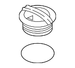 2Q0121321A - Cooling System: Reservoir Cap for Volkswagen: Arteon, Atlas, Atlas Cross Sport, Beetle, e-Golf, Golf, Golf Alltrack, Golf R, Golf SportWagen, GTI, ID. Buzz, ID.4, Jetta, Passat, Taos, Tiguan, Tiguan Limited Image