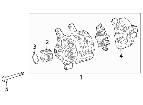 Alternator for 2022 Mercedes-Benz GLB 35 AMG&reg; #0